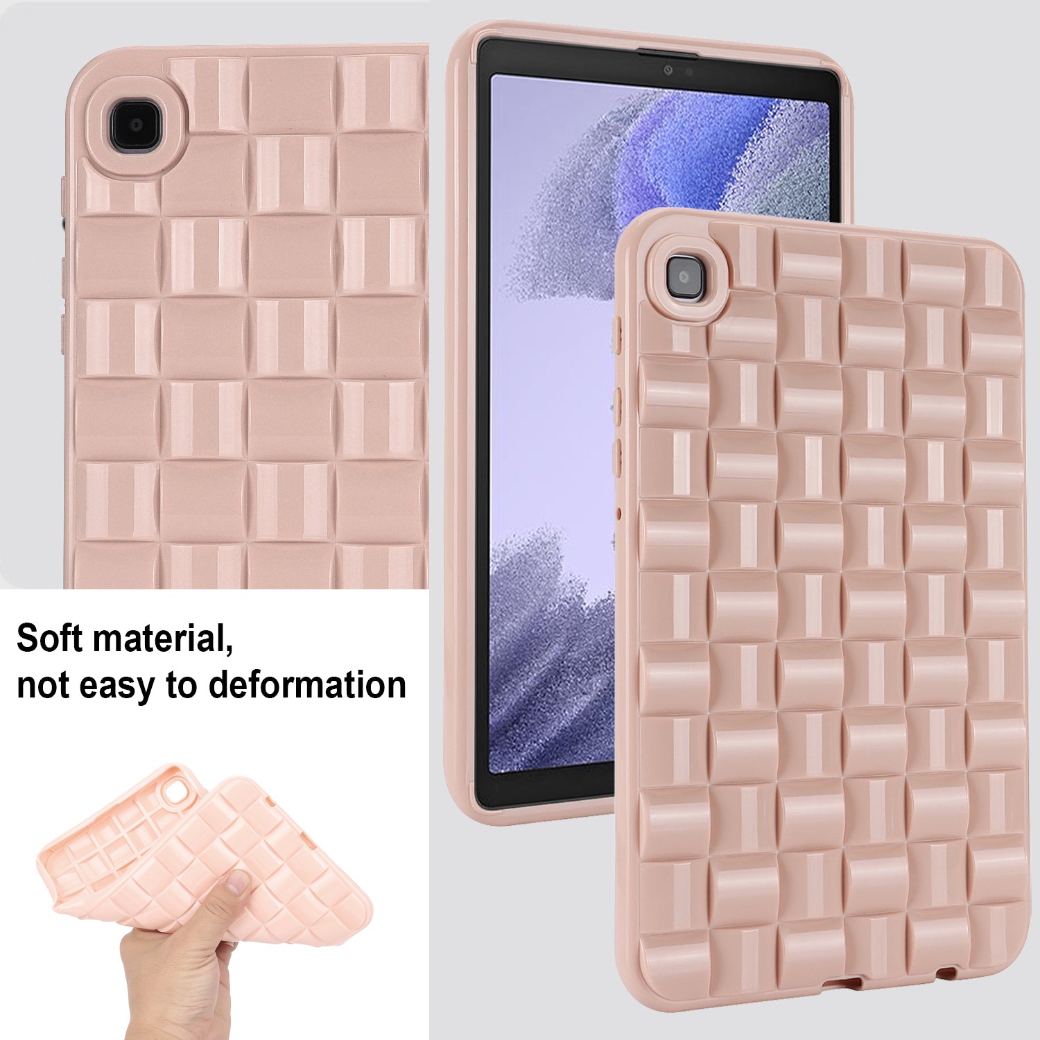 Back Cover Shell for Samsung Galaxy Tab A7 Lite 8.7-inch T225 T220 Flexible TPU Woven Texture Tablet Case Back Cover Shell for Samsung Galaxy Tab A7 Lite 8.7-inch T225 T220 Flexible TPU Woven Texture Tablet Case